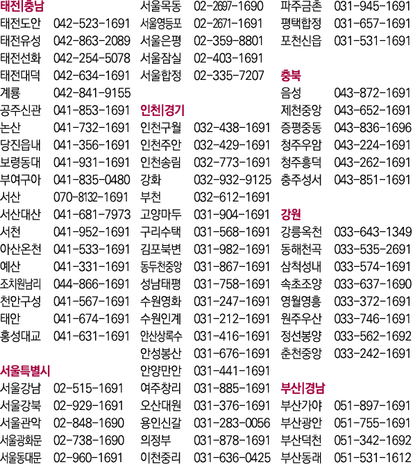            042-523-1691      042-863-2089      042-254-5078      042-634-1691    042-841-9155      041-853-1691    04   