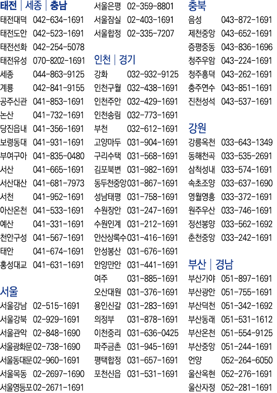               042-634-1691      042-523-1691      042-254-5078      070-8202-1691    044-863-9125    042-841-9155       