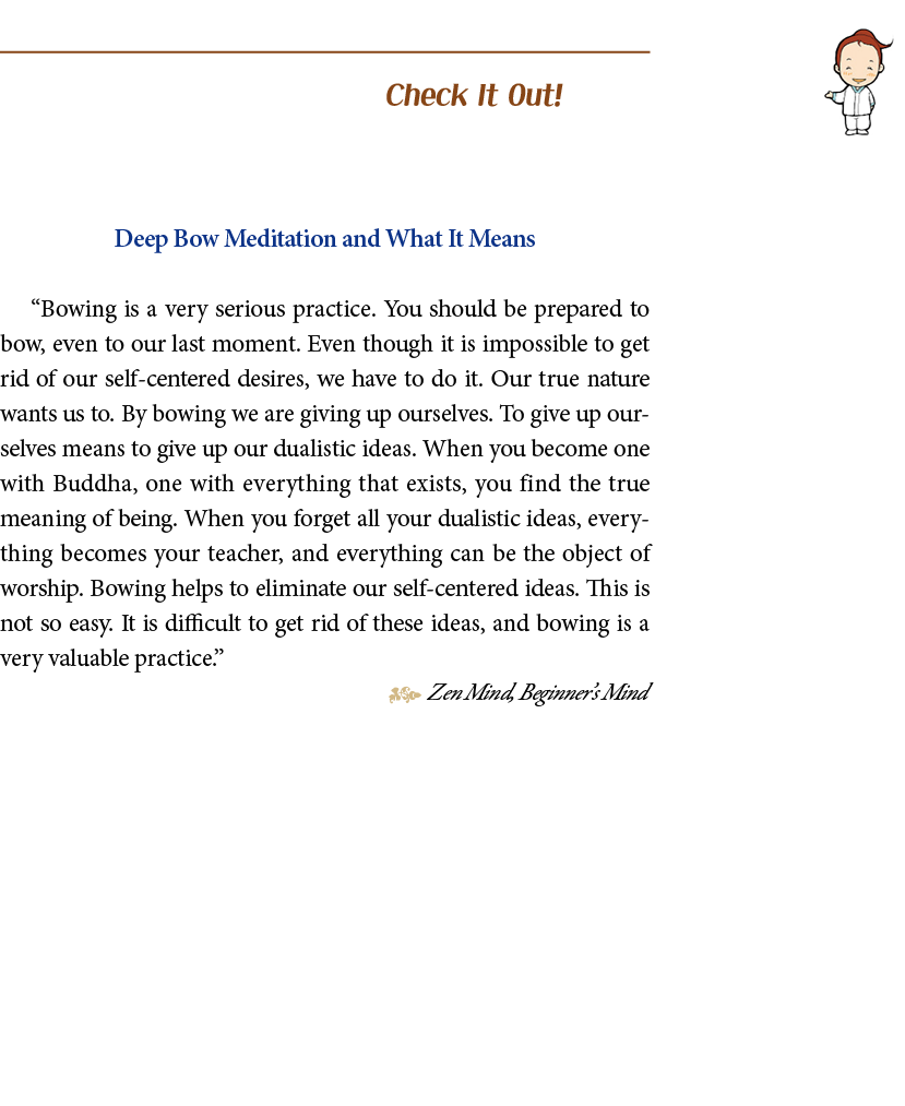  Check It Out   Deep Bow Meditation and What It Means  Bowing is a very serious practice  You should be prepared to b   